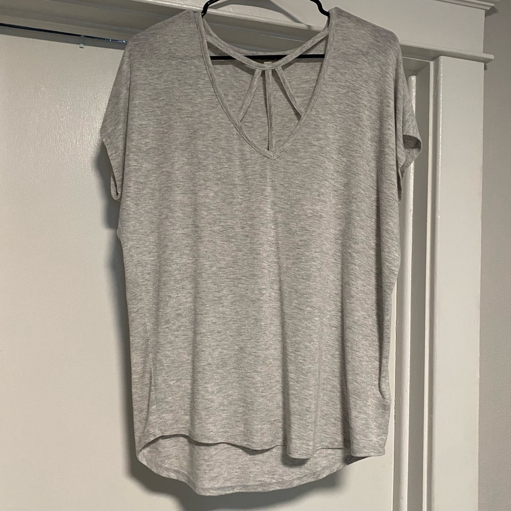 Express gray short sleeve shirt size Small